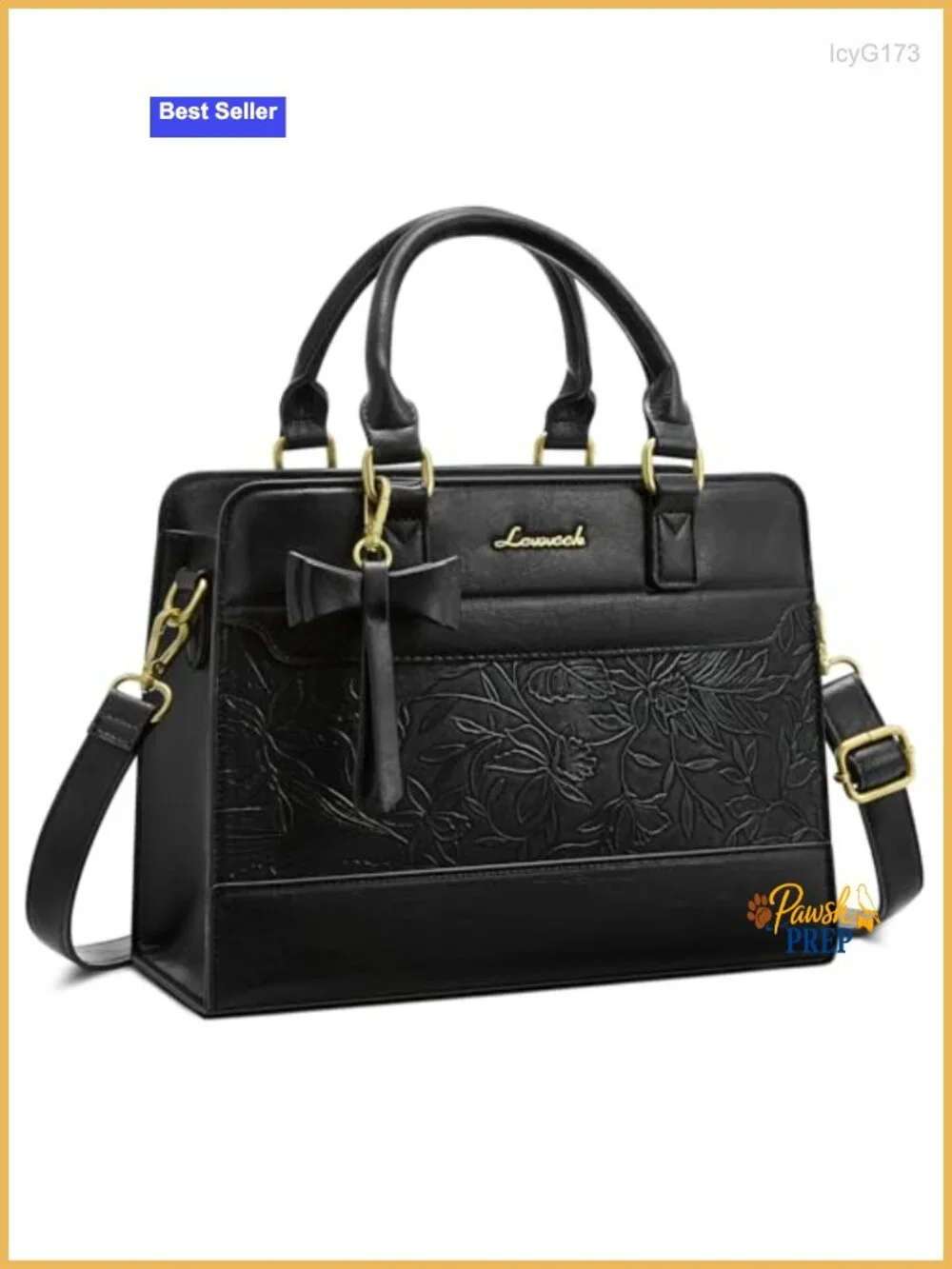 LOVEVOOK Leather Tote Purse for Women Satchel Handbag with Zipper Crossbody